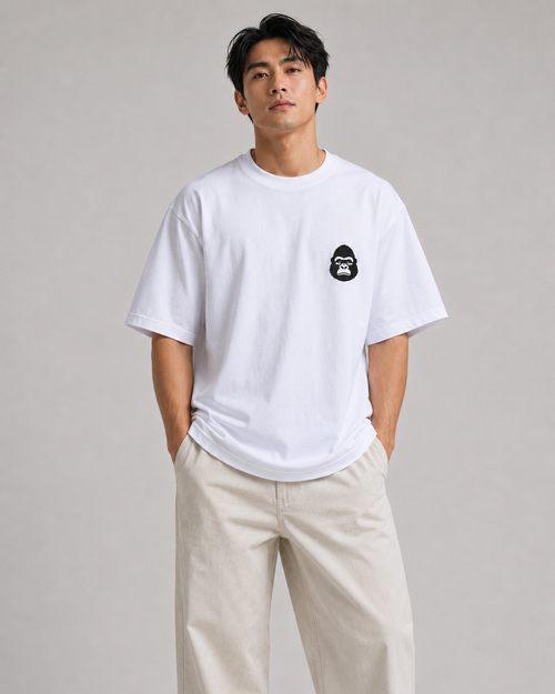 Harambe Kaiju tee, black, front