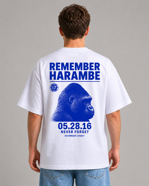 Remember Harambe tee, back print
